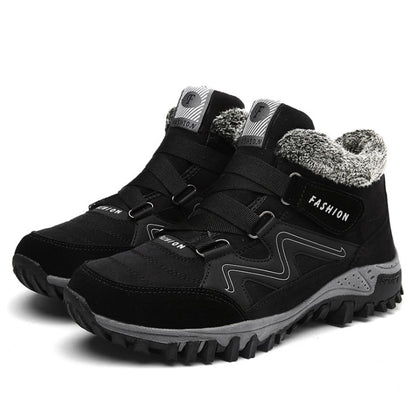 Chaussures d'hiver en coton pour femmes, velours chaud