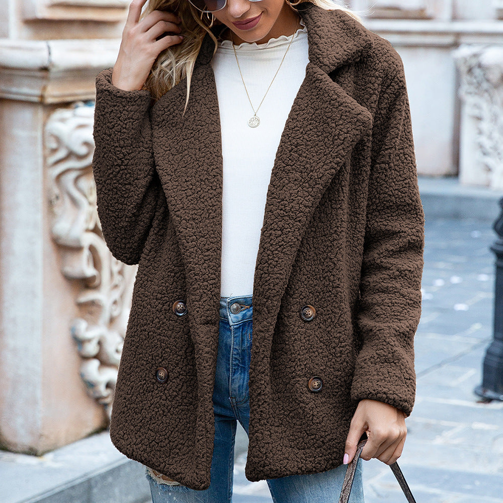 Manteau Cardigan en Laine Douce